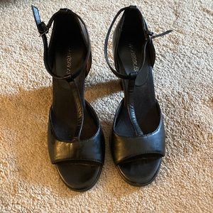 Aerosoles open toe T-strap heels